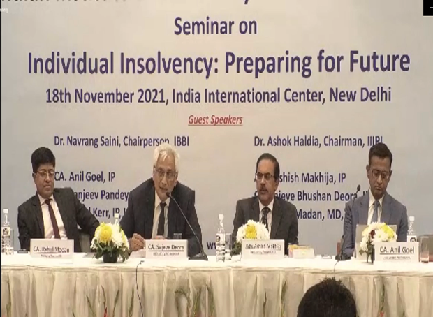 Seminar on "Individual Insolvency: Preparing for Future – Hybrid Mode" on 18th November 2021 at ICC, Delhi.